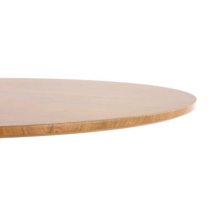 Jídelní stůl LUGI pr. 80 cm hnědá/bílá