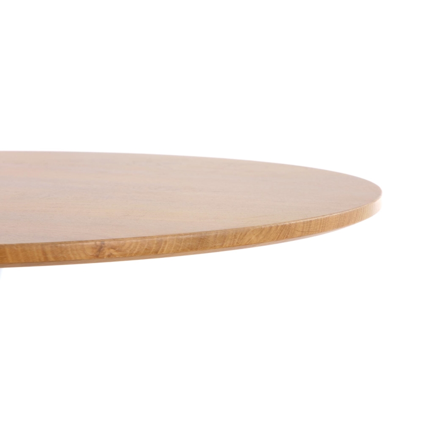 Jídelní stůl LUGI pr. 80 cm hnědá/bílá