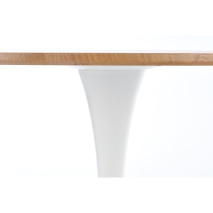 Jídelní stůl LUGI pr. 80 cm hnědá/bílá