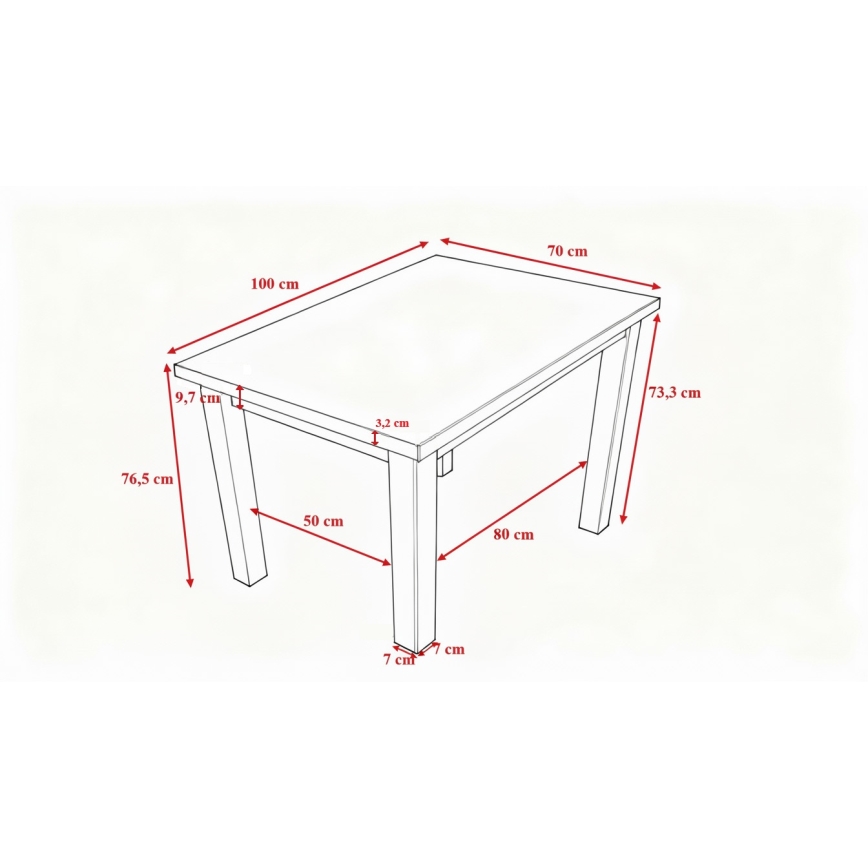 Jídelní stůl NOAH dub sonoma
