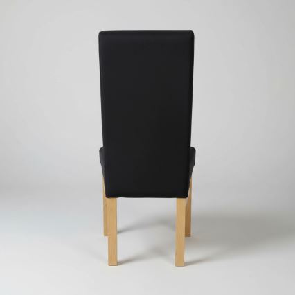 Jídelní židle ALISON černá/dub