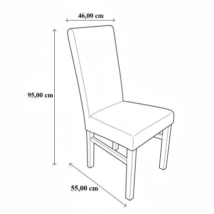 Jídelní židle ALISON hnědá/buk