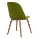 Jídelní židle BAKERI 86x48 cm světle zelená/světlý dub