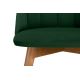 Jídelní židle BAKERI 86x48 cm tmavě zelená/světlý dub