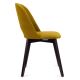Jídelní židle BOVIO 86x48 cm žlutá/buk