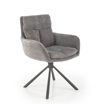 Jídelní židle HALSA 1 ks šedá