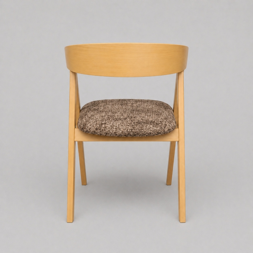 Jídelní židle LUSO dub/hnědá