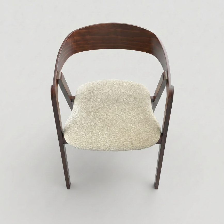 Jídelní židle LUSO ořech/béžová
