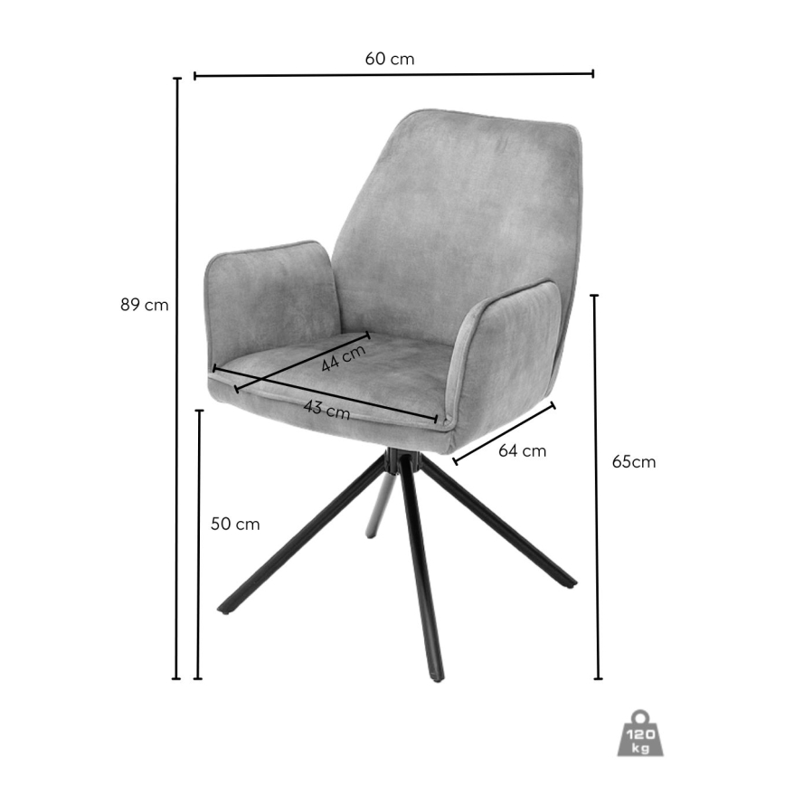 Jídelní židle NEXORO 1 ks antracit