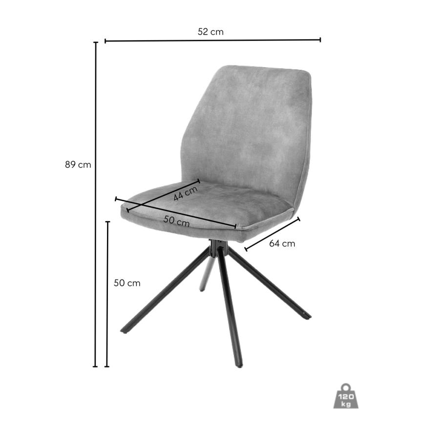 Jídelní židle NEXORO 1 ks šedá