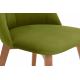 Jídelní židle RIFO 86x48 cm světle zelená/světlý dub