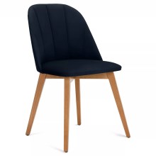Jídelní židle RIFO 86x48 cm tmavě modrá/buk
