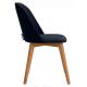 Jídelní židle RIFO 86x48 cm tmavě modrá/světlý dub