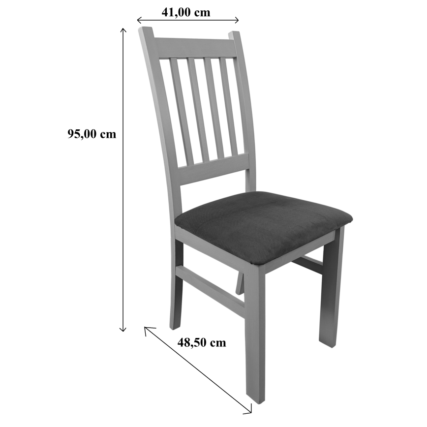 Jídelní židle SIMON buk/oranžová
