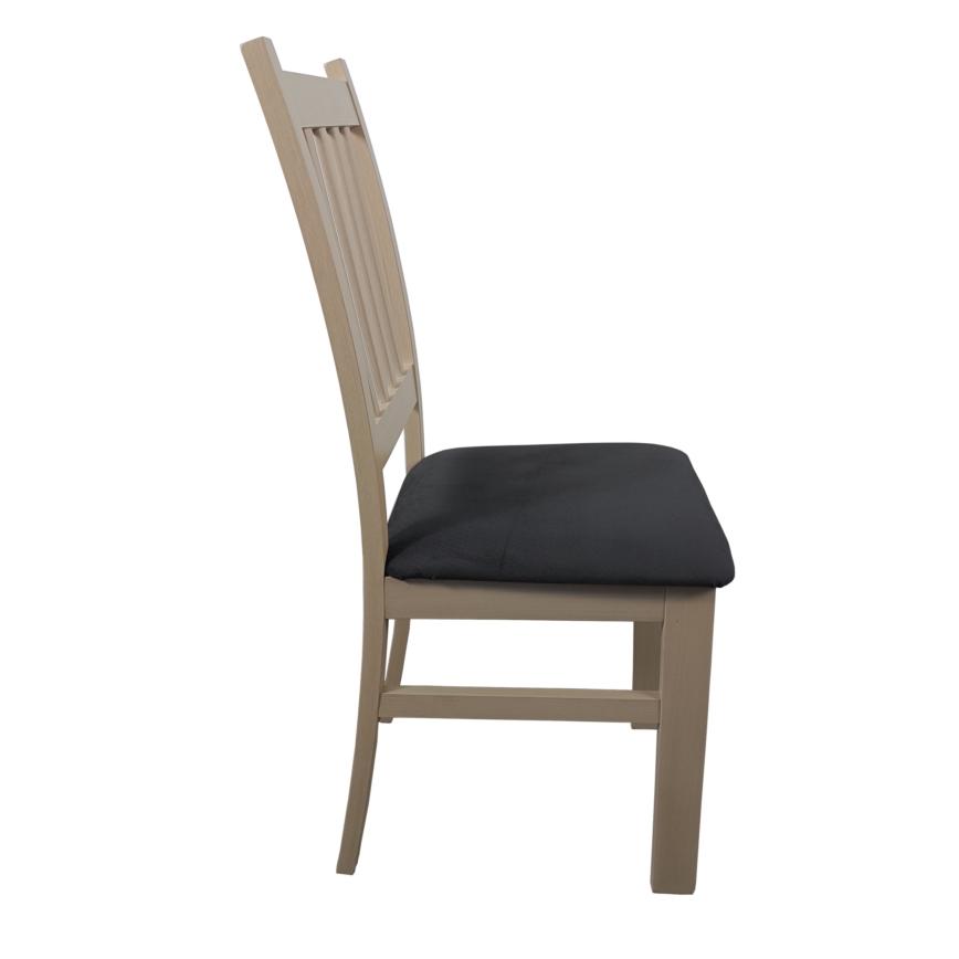 Jídelní židle SIMON buk/tmavě šedá