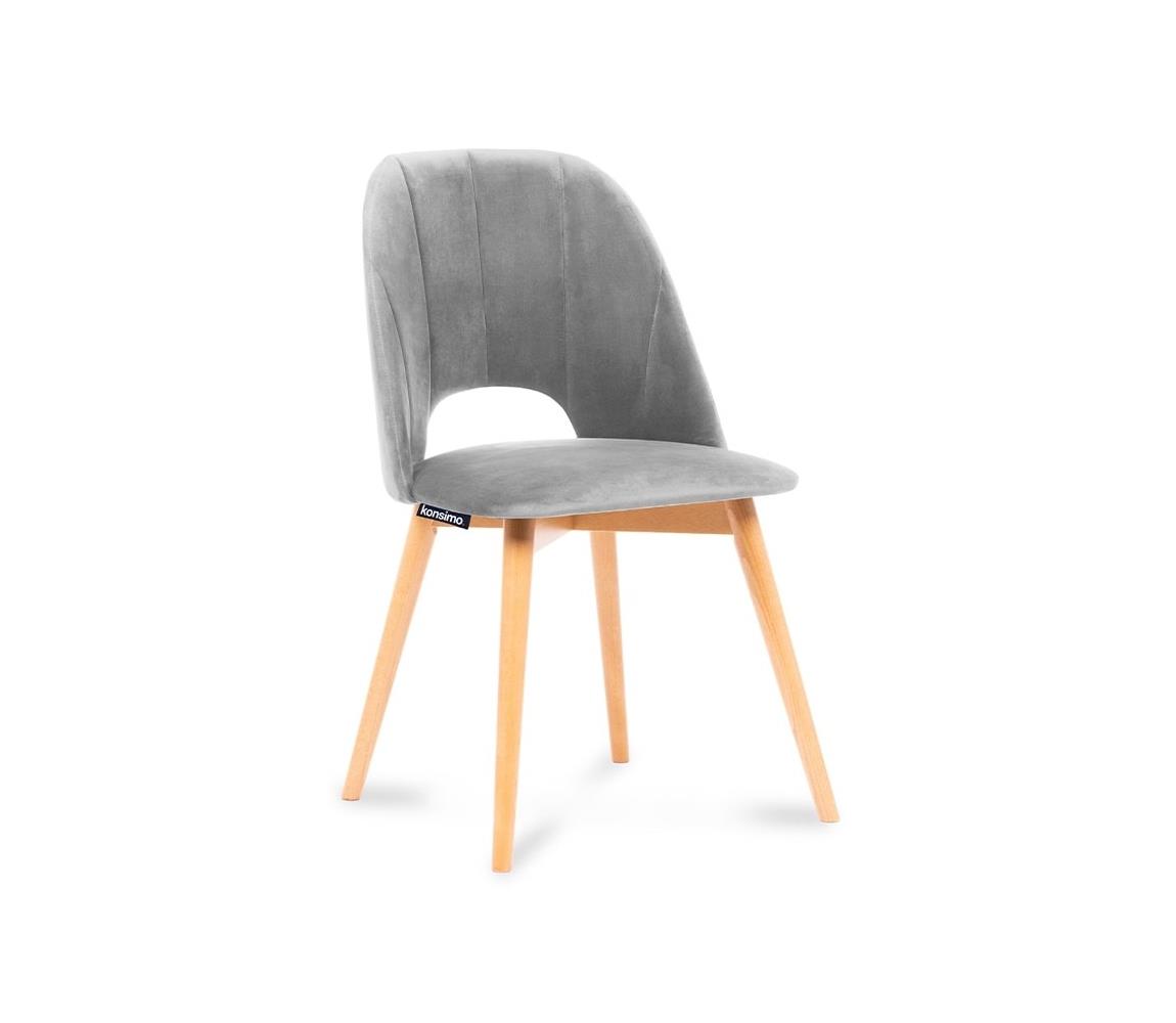 Konsimo Sp. z o.o. Sp. k. Jídelní židle TINO 86x48 cm šedá/světlý dub 