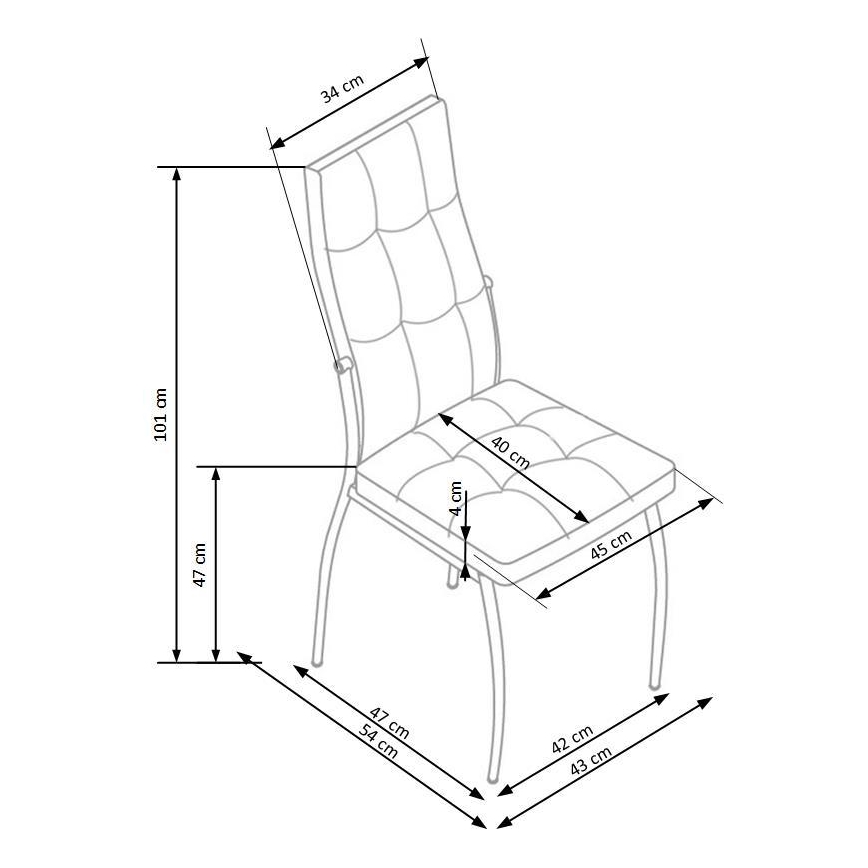 Jídelní židle WARMIS 1 ks černá