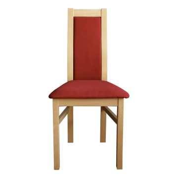 Jídelní židle ZOE buk/červená