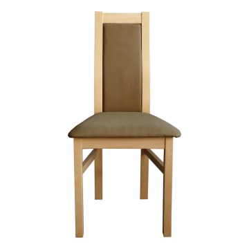 Jídelní židle ZOE buk/hnědá