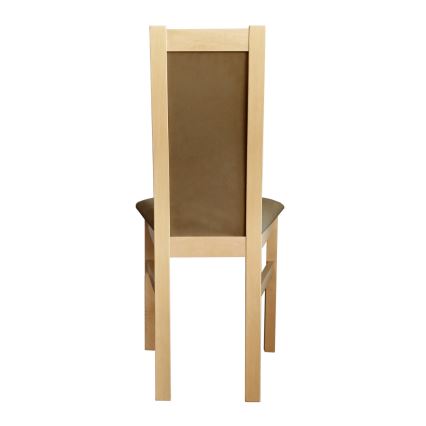 Jídelní židle ZOE buk/hnědá