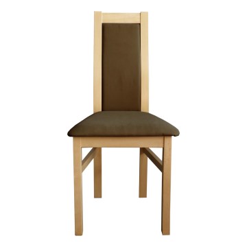 Jídelní židle ZOE buk/tmavě hnědá