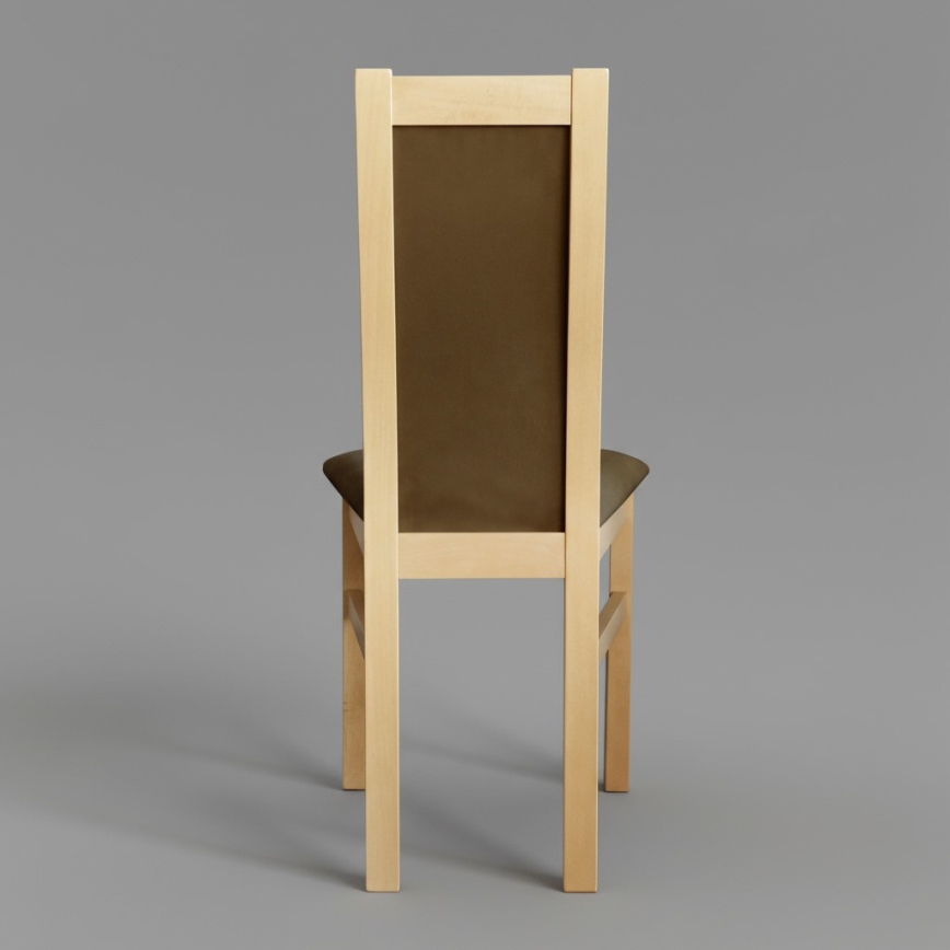 Jídelní židle ZOE dub/tmavě hnědá