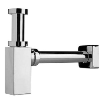 JIKA H3747300040001 - Hranatý umyvadlový sifon CUBITO lesklý chrom