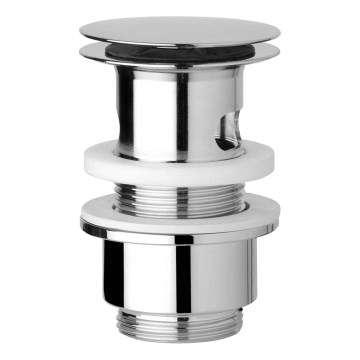 JIKA H3917100040001 - Umyvadlová výpusť CLICK-CLACK pr. 6,3 cm lesklý chrom