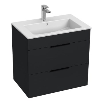 JIKA H4536021763521 - Koupelnová skříňka s umyvadlem CUBE 60,7x65 cm černá