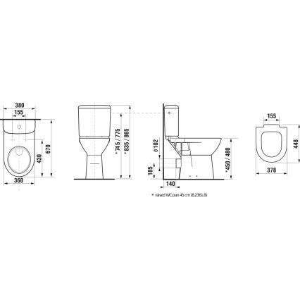 JIKA H8236160000001 - WC mísa DEEP keramika/bílá