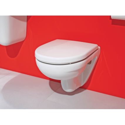JIKA H8663850000001- Závěsné WC LYRA keramika/bílá + záchodové prkénko LYRA duroplast/bílá