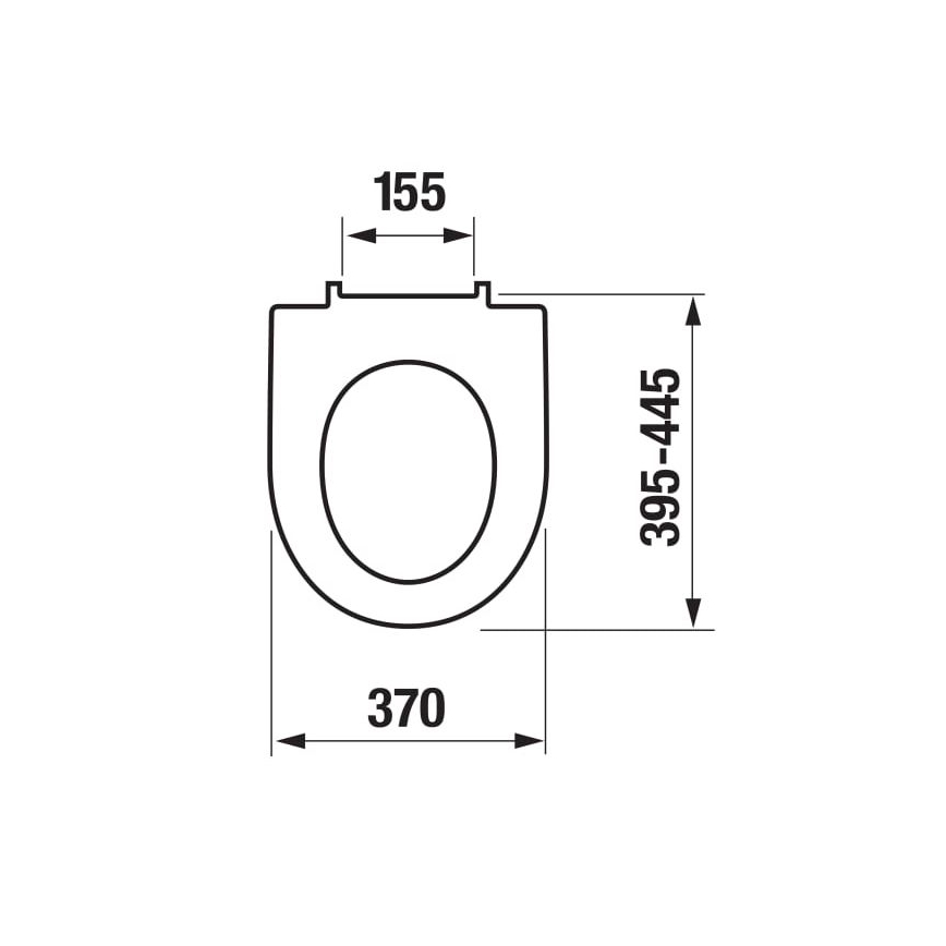 JIKA H8903850000631 - Záchodové prkénko SoftClose LYRA duroplast/bílá