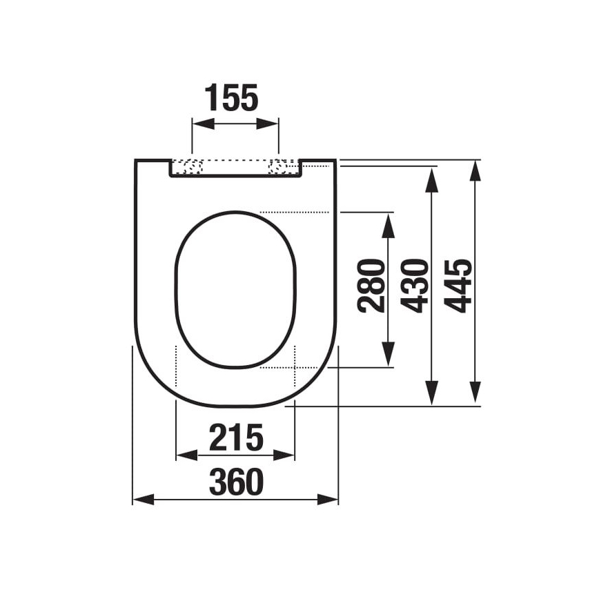 JIKA H8917150000631 - Záchodové prkénko MIO duroplast/bílá