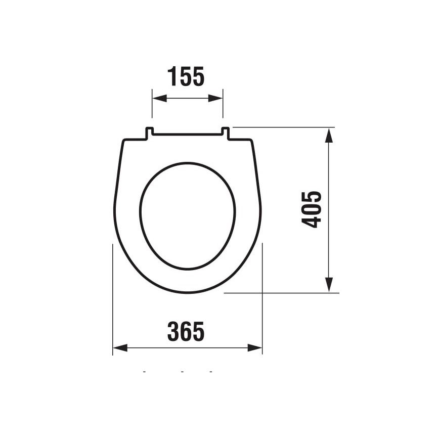 JIKA H8933803000631 - Záchodové prkénko LYRA duroplast/bílá