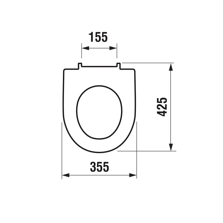 JIKA H8933843000631 - Záchodové prkénko LYRA duroplast/bílá