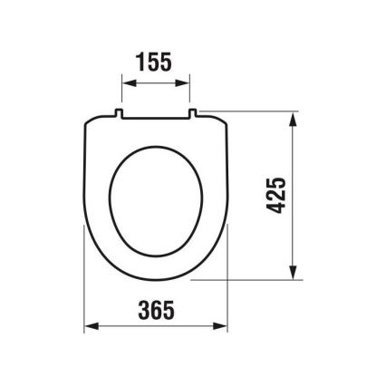 JIKA H8933870000001 - Záchodové prkénko LYRA termoplast/bílá