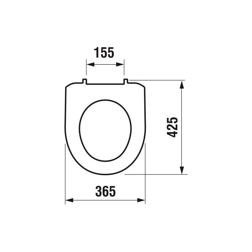 JIKA H8933870000001 - Záchodové prkénko LYRA termoplast/bílá