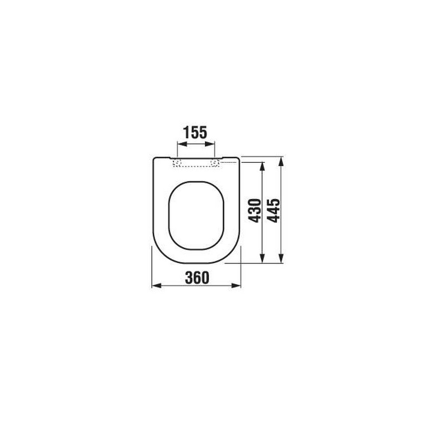JIKA H8936103000631 - Záchodové prkénko DEEP duroplast/bílá