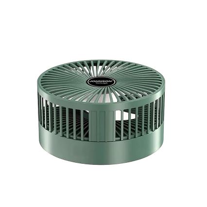 JOHNSON - Nabíjecí stolní ventilátor TORTUGA 5W/3,7V 1200 mAh pr. 16,5 cm zelená