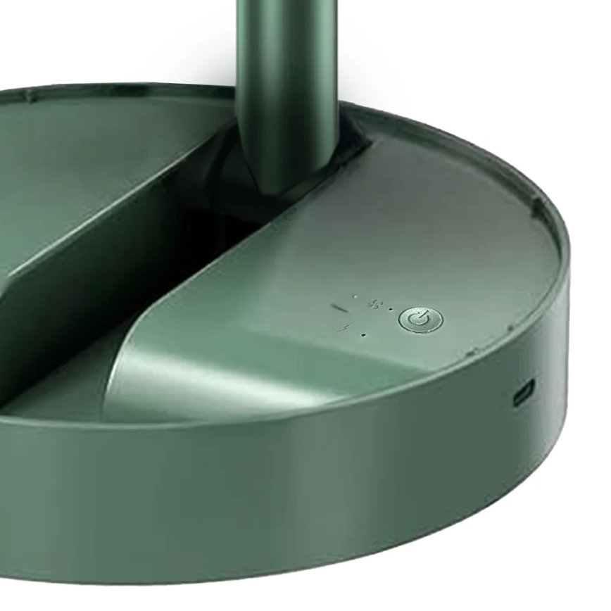 JOHNSON - Nabíjecí stolní ventilátor TORTUGA 5W/3,7V 1200 mAh pr. 16,5 cm zelená