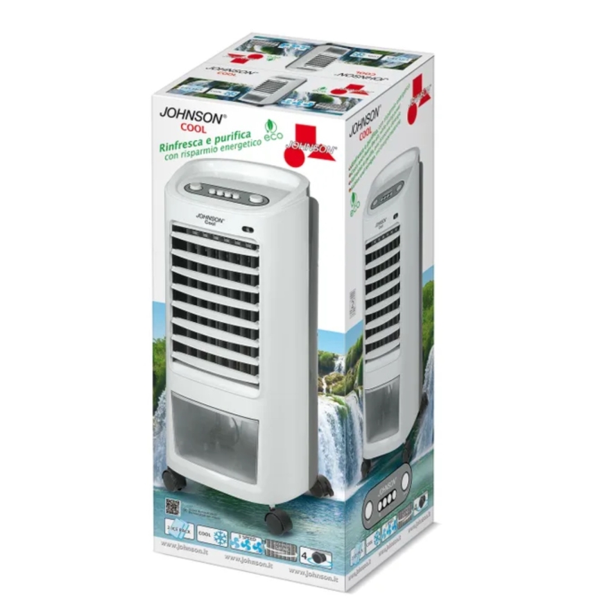 JOHNSON - Přenosný ochlazovač vzduchu COOL 65W/230V bílá/šedá
