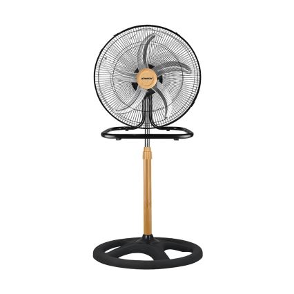JOHNSON - Stojanový ventilátor 3v1 WOOD 80W/230V pr. 50 cm černá/béžová