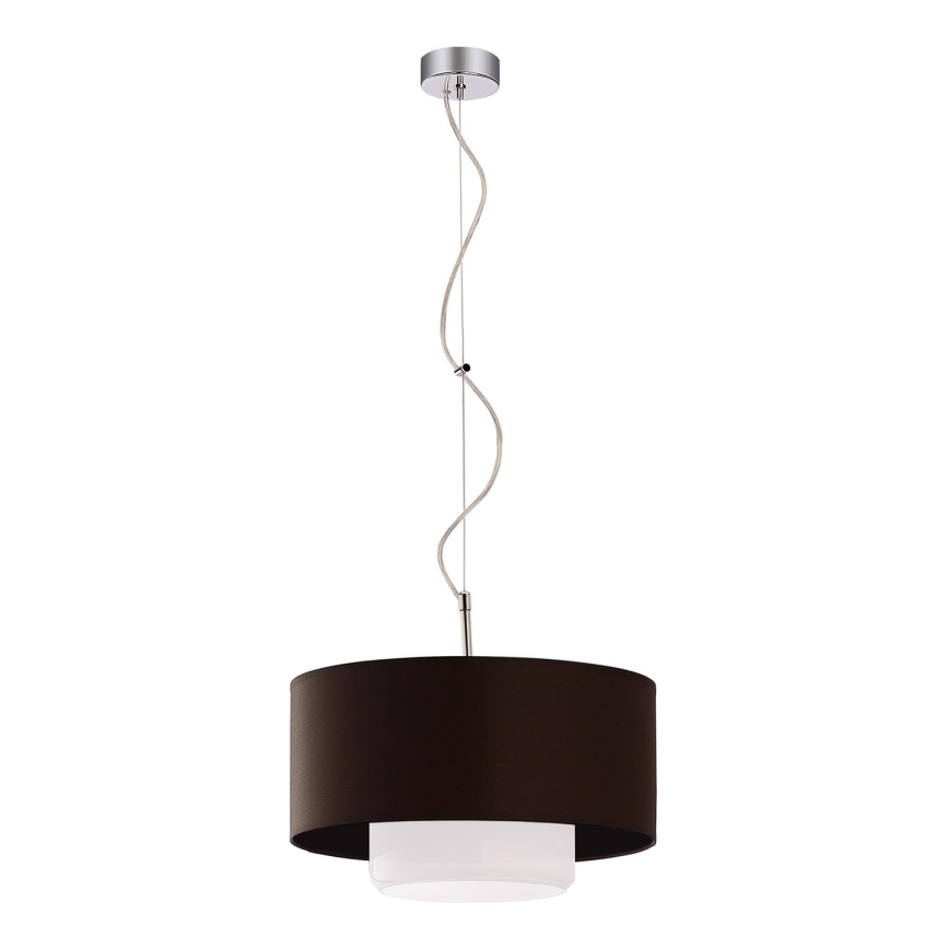 JUPITER 1117-AV1 - Závěsné svítidlo AVEO 1xE27/60W wenge bílé sklo