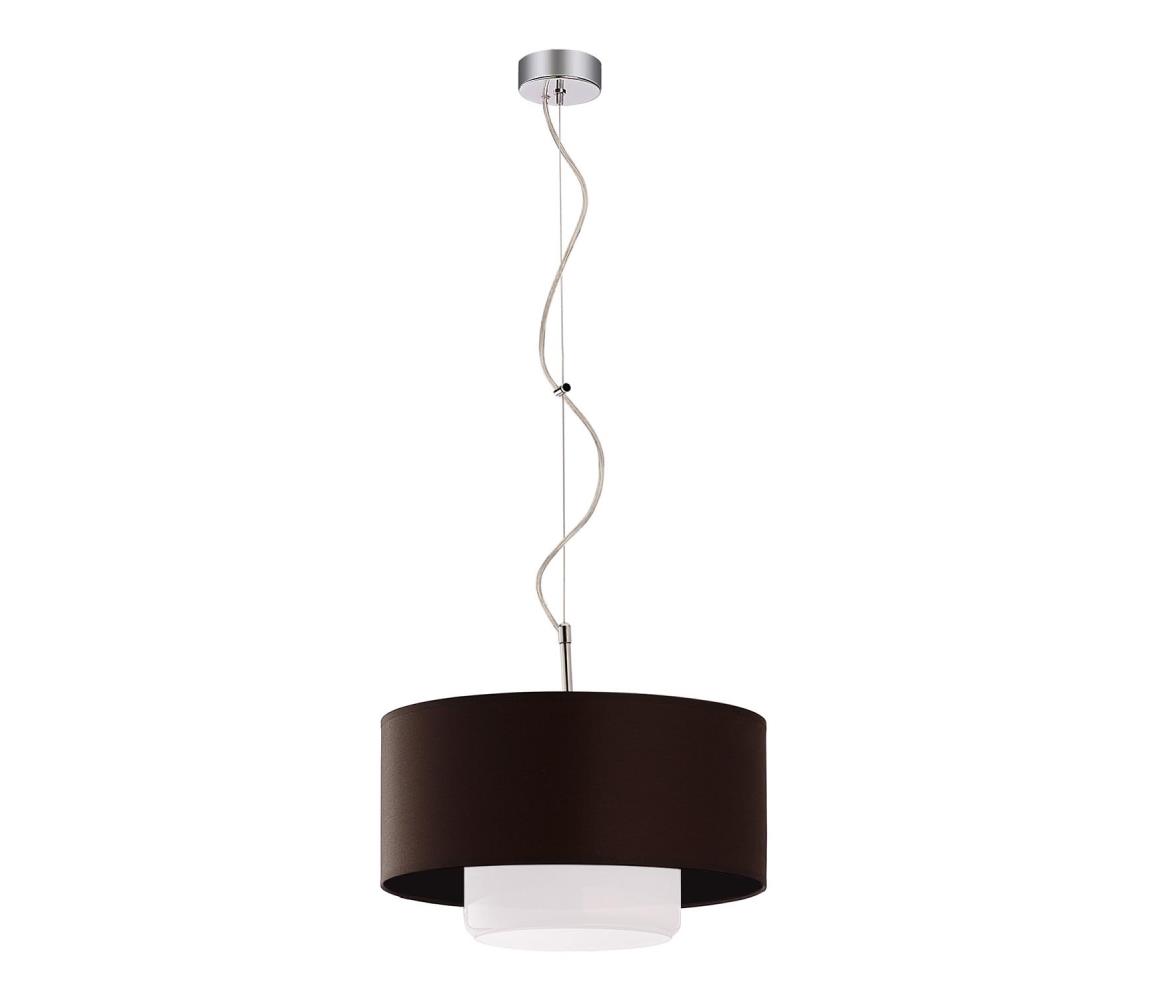 Jupiter JUPITER 1117-AV1 - Závěsné svítidlo AVEO 1xE27/60W wenge bílé sklo 10701117