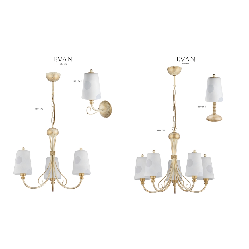 Jupiter 1157 - EV N - Stolní lampa EVAN 1xE14/40W/230V