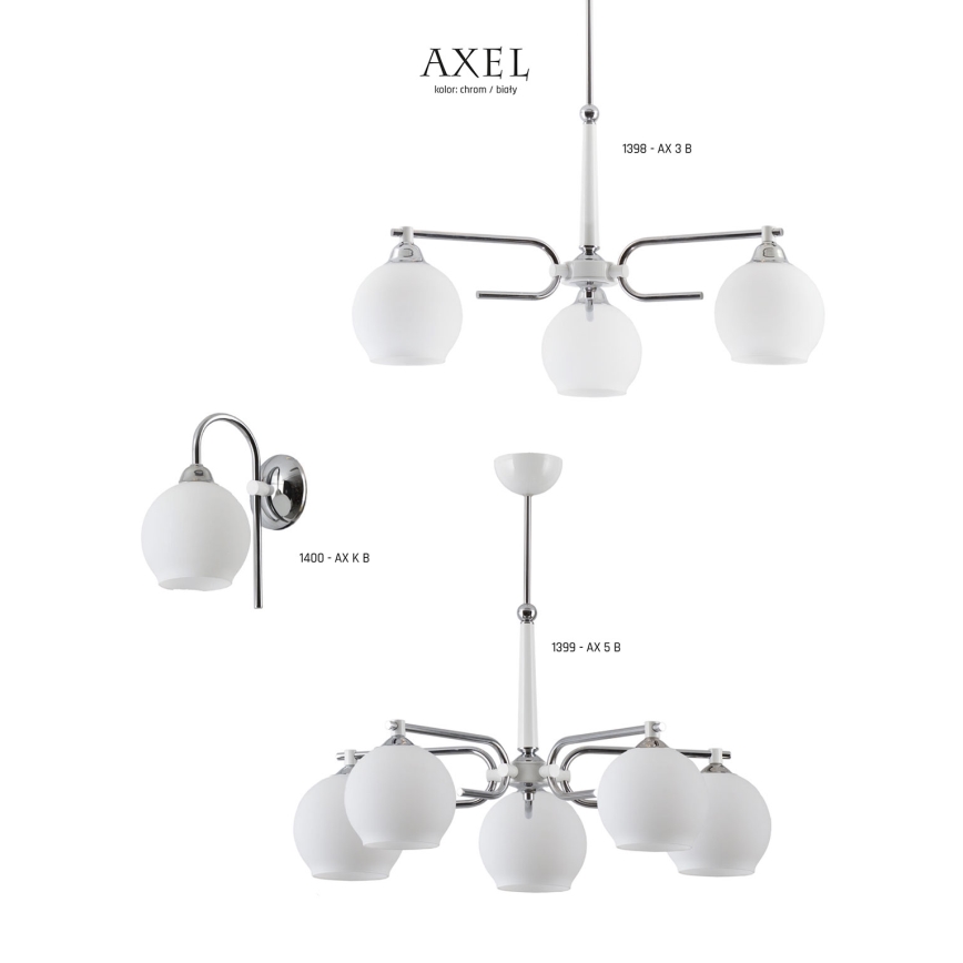 Jupiter 1398 - AX 3 B - Lustr na tyči AXEL 3xE27/60W/230V