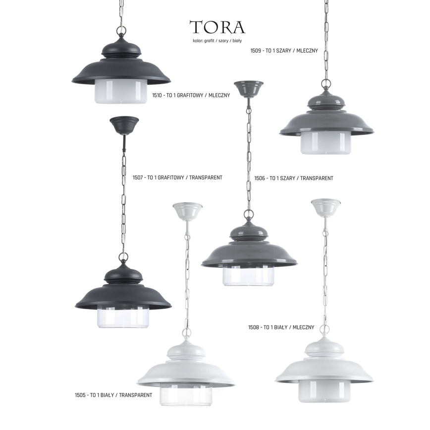 Jupiter 1507 - Lustr na řetězu TORA 1xE27/60W/230V