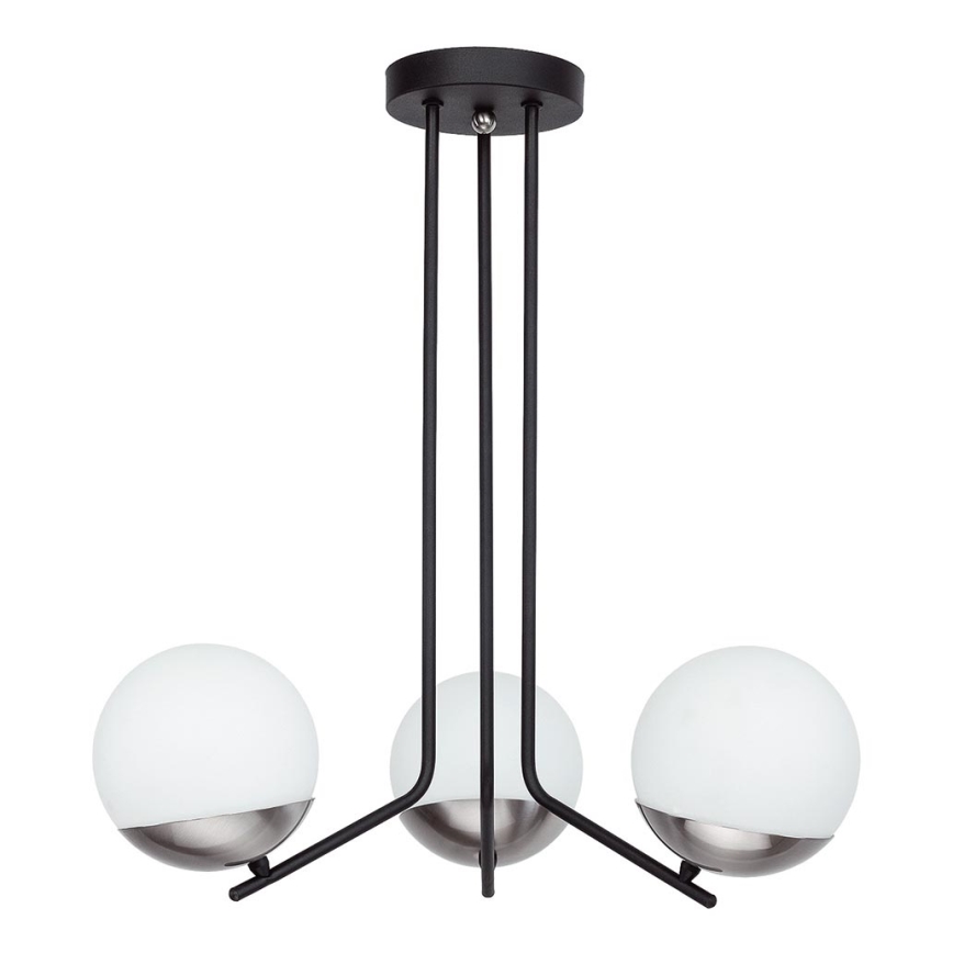 Jupiter 1723 - Lustr na tyči SANTA 3xE14/40W/230V lesklý chrom