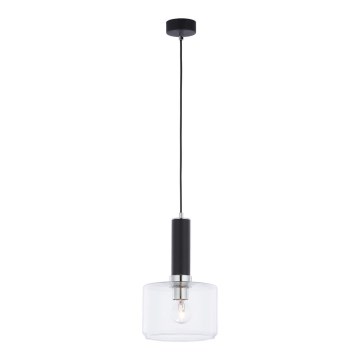 Jupiter 1855 - VA1 - Lustr na lanku VANES 1xE27/60W/230V lesklý chrom/černá