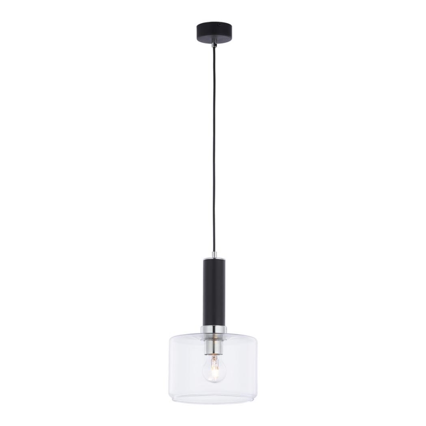 Jupiter 1855 - VA1 - Lustr na lanku VANES 1xE27/60W/230V lesklý chrom/černá